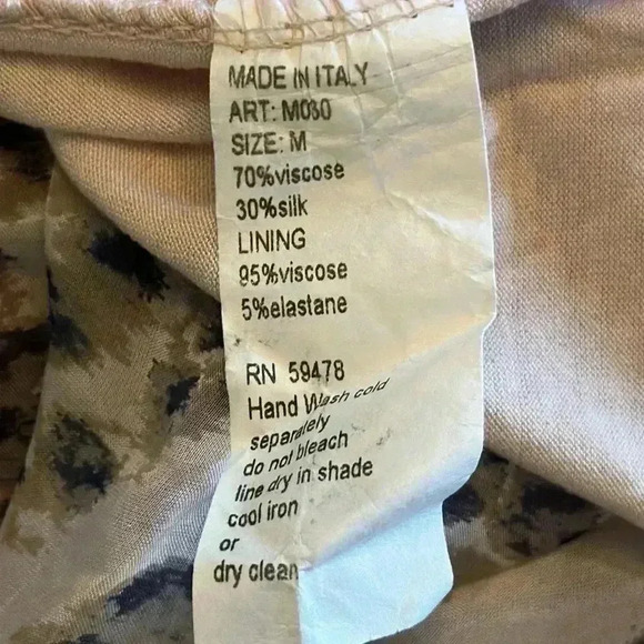 Elena Baldi | Tiered Silk Blend Animal Print Midi/Maxi Dress with Braided Straps - Picture 9 of 9